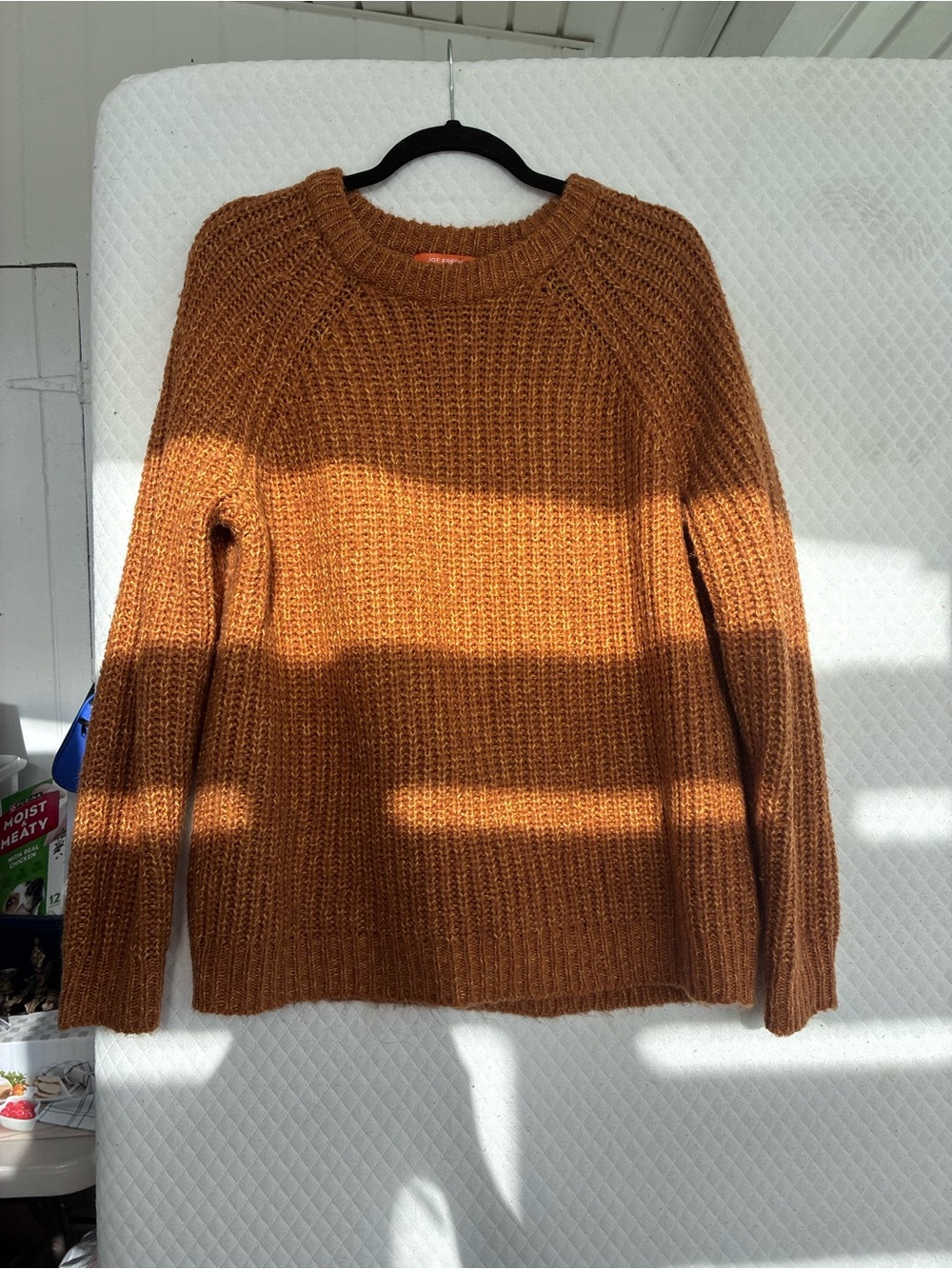Joe Fresh Chunky Crewneck Sweater in Rust